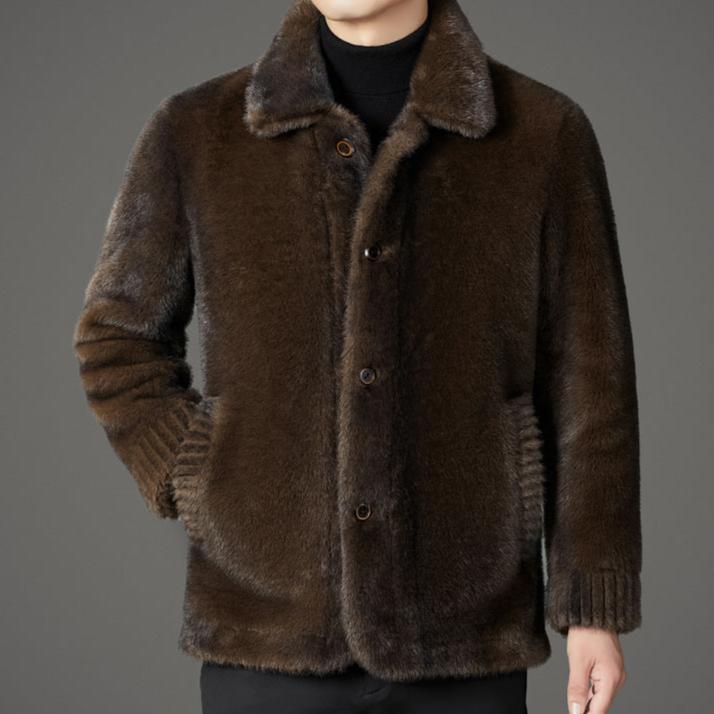 ROSSI ROMA | Manteau Court de Luxe en Fourrure de Visons