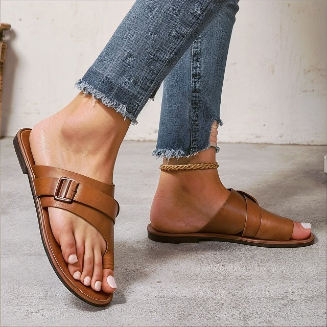 Avon – Sandales en Cuir Orthopédiques Extrêmement Confortables