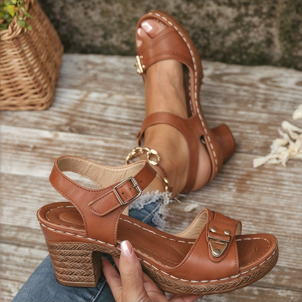 Brooke – Sandales Orthopédiques Ultra Confortables à Talon