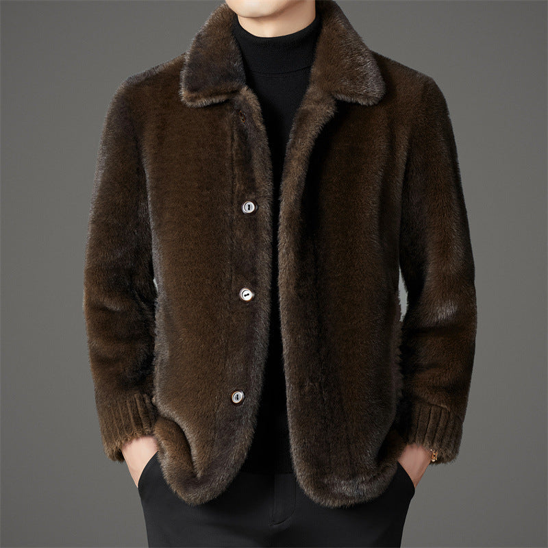 ROSSI ROMA | Manteau Court de Luxe en Fourrure de Visons