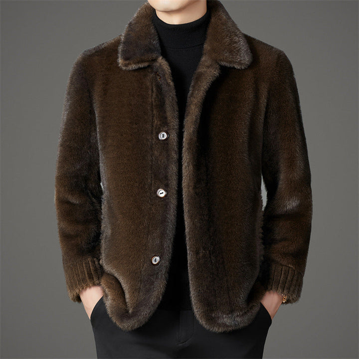 ROSSI ROMA | Manteau Court de Luxe en Fourrure de Visons