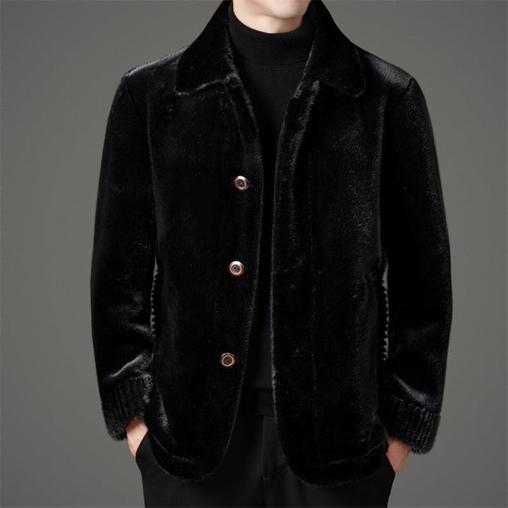 ROSSI ROMA | Manteau Court de Luxe en Fourrure de Visons