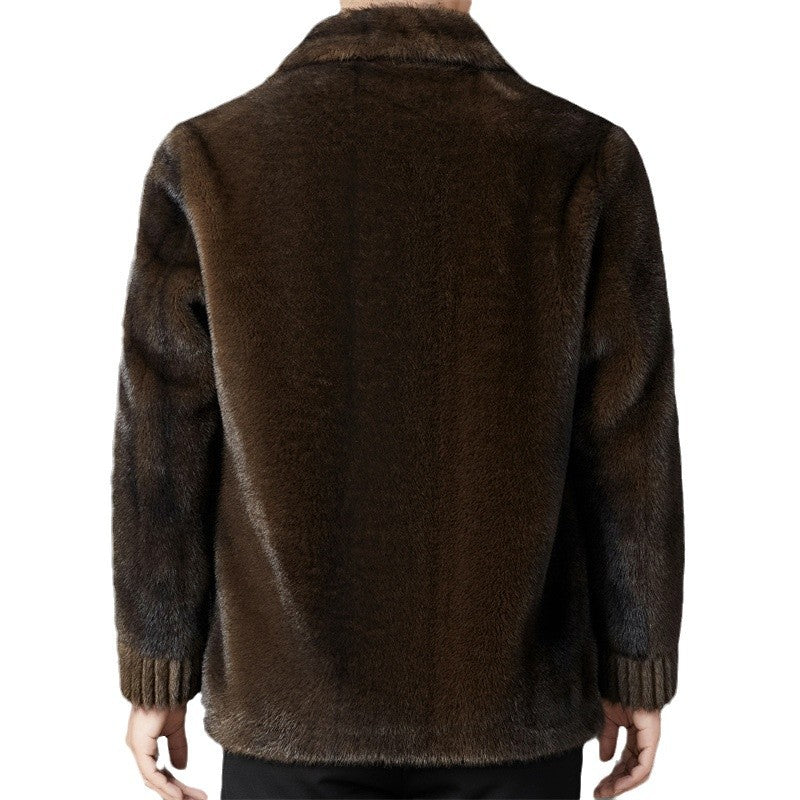 ROSSI ROMA | Manteau Court de Luxe en Fourrure de Visons
