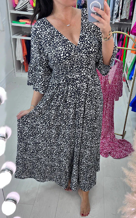 Robe Maxi Aérée – Prairie Corail