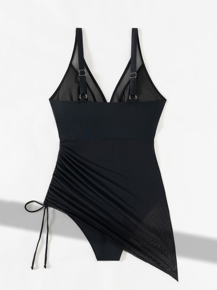 Luba – Maillot de bain en maille amincissant avec sarong