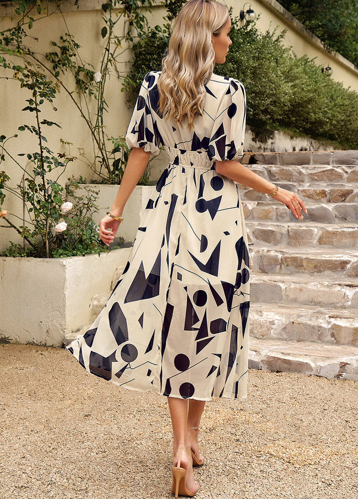 Ruby – Robe Midi Fleurie Élégante