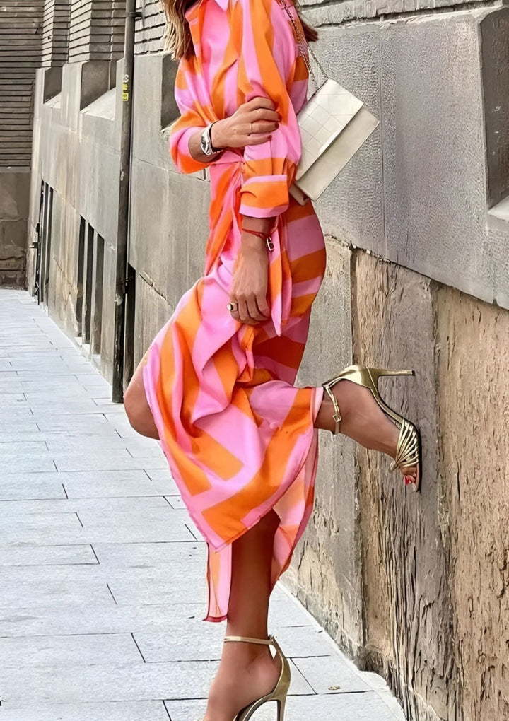 Weronika | Robe portefeuille à motifs