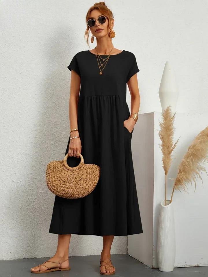 Marcia | Robe d'été en tissu premium au style flottant