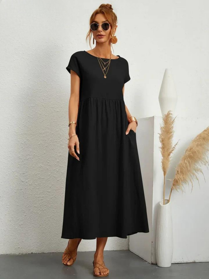Marcia | Robe d'été en tissu premium au style flottant