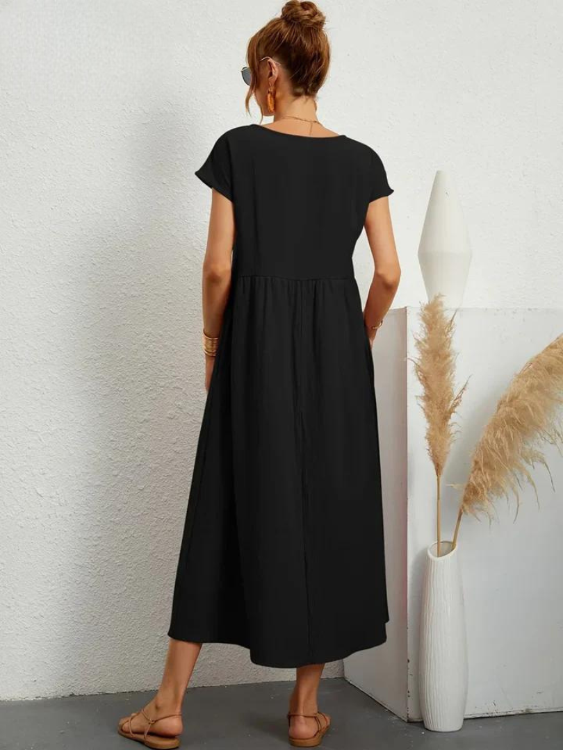 Marcia | Robe d'été en tissu premium au style flottant
