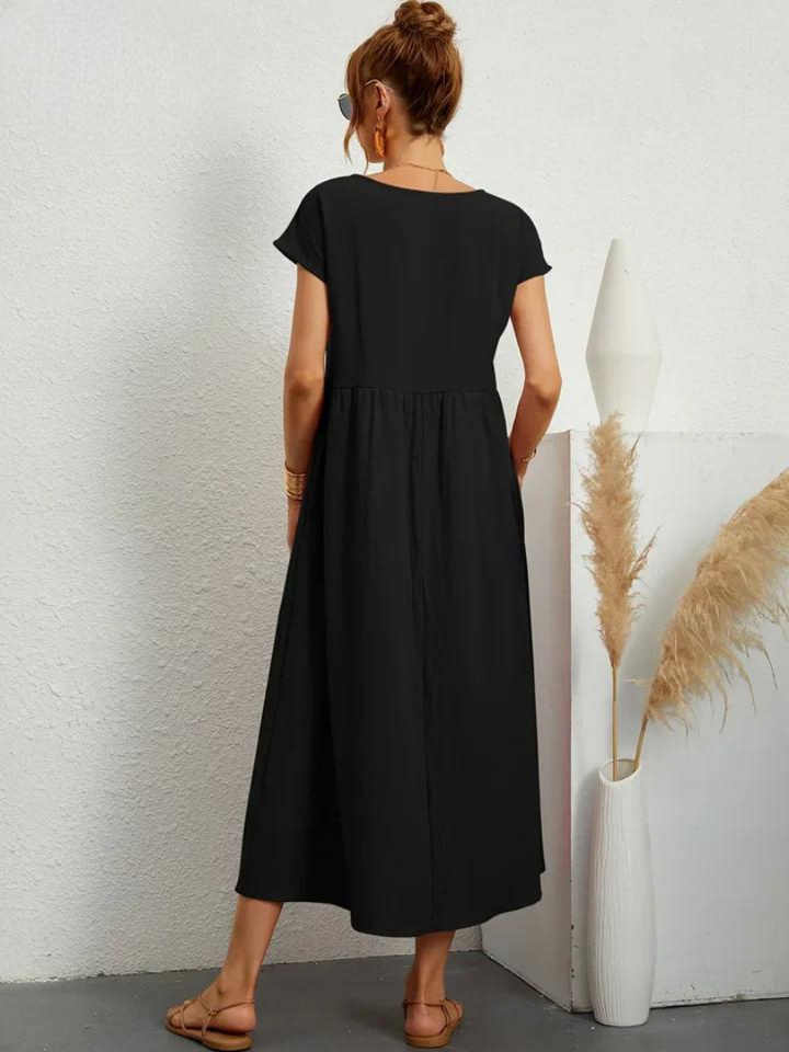 Marcia | Robe d'été en tissu premium au style flottant