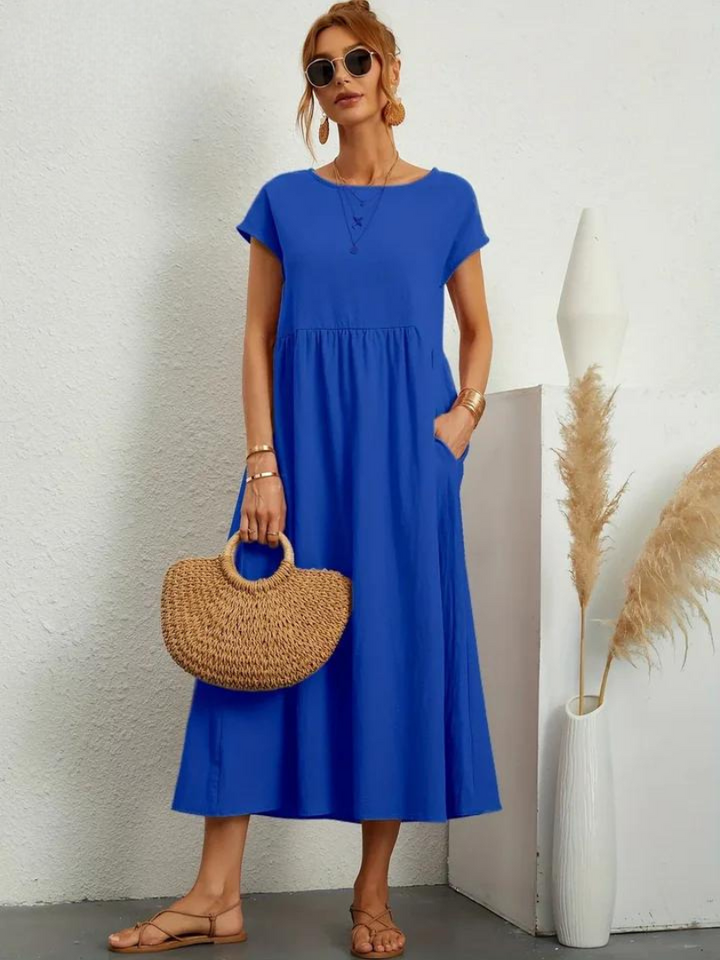 Marcia | Robe d'été en tissu premium au style flottant