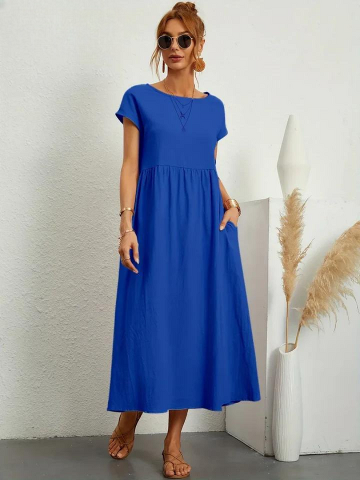 Marcia | Robe d'été en tissu premium au style flottant