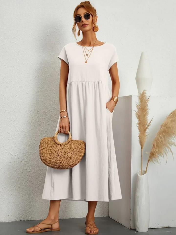 Marcia | Robe d'été en tissu premium au style flottant