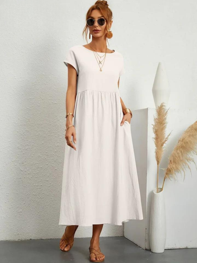 Marcia | Robe d'été en tissu premium au style flottant