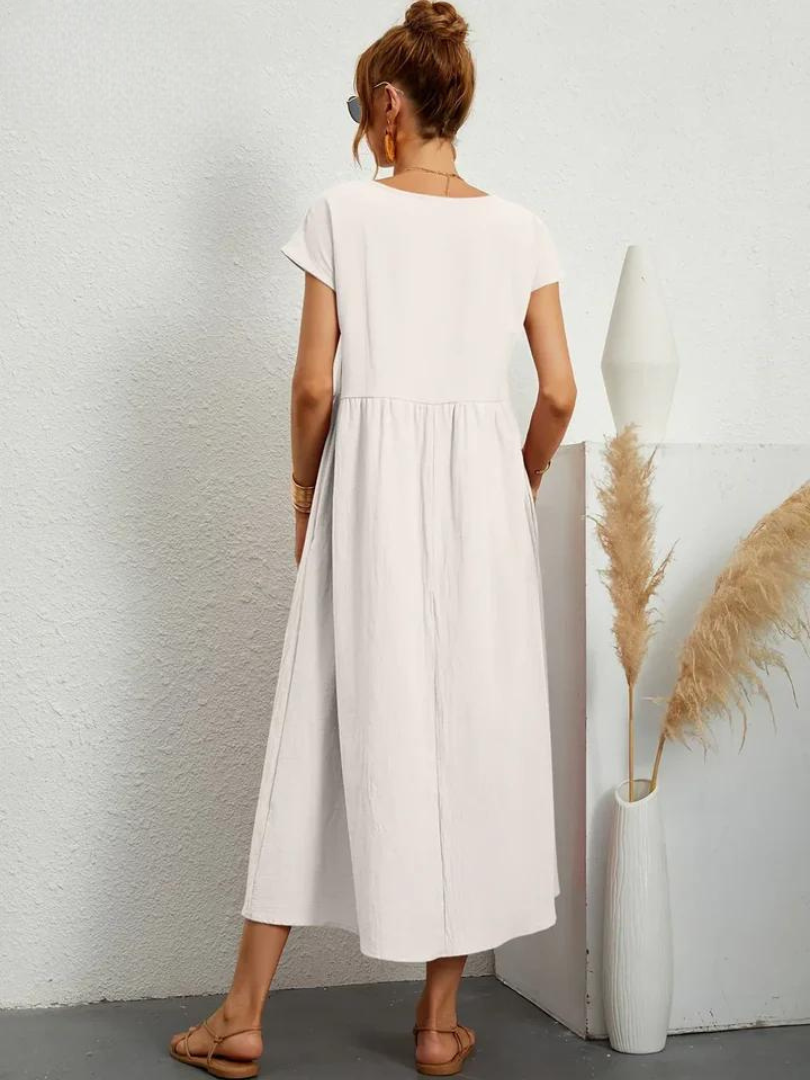 Marcia | Robe d'été en tissu premium au style flottant