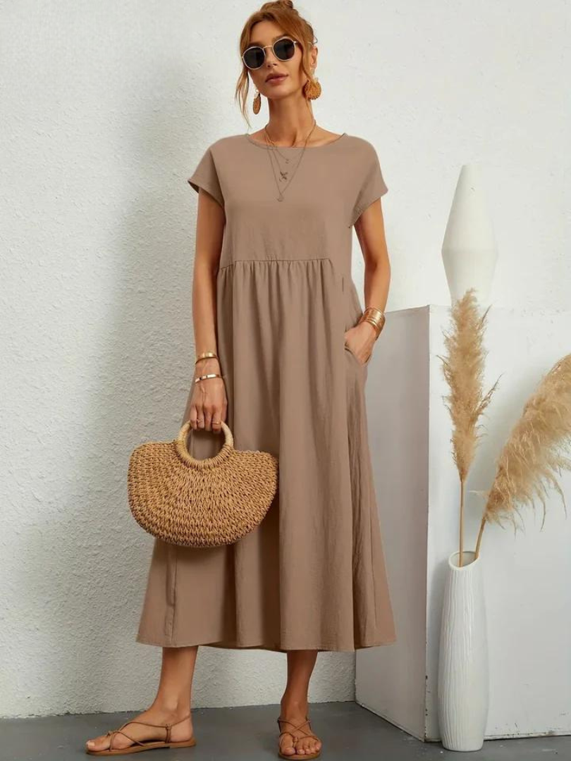 Marcia | Robe d'été en tissu premium au style flottant