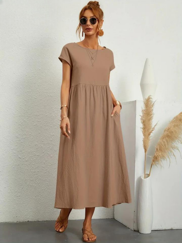 Marcia | Robe d'été en tissu premium au style flottant
