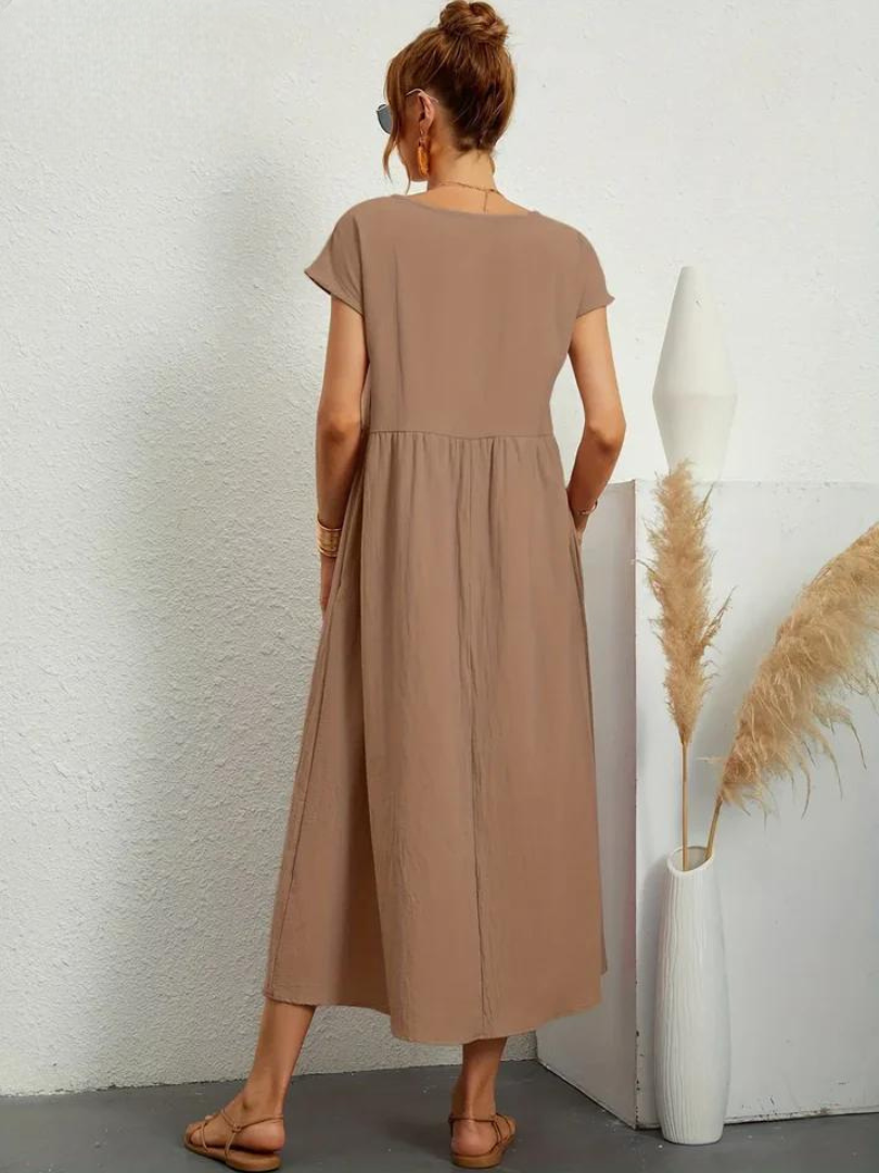 Marcia | Robe d'été en tissu premium au style flottant