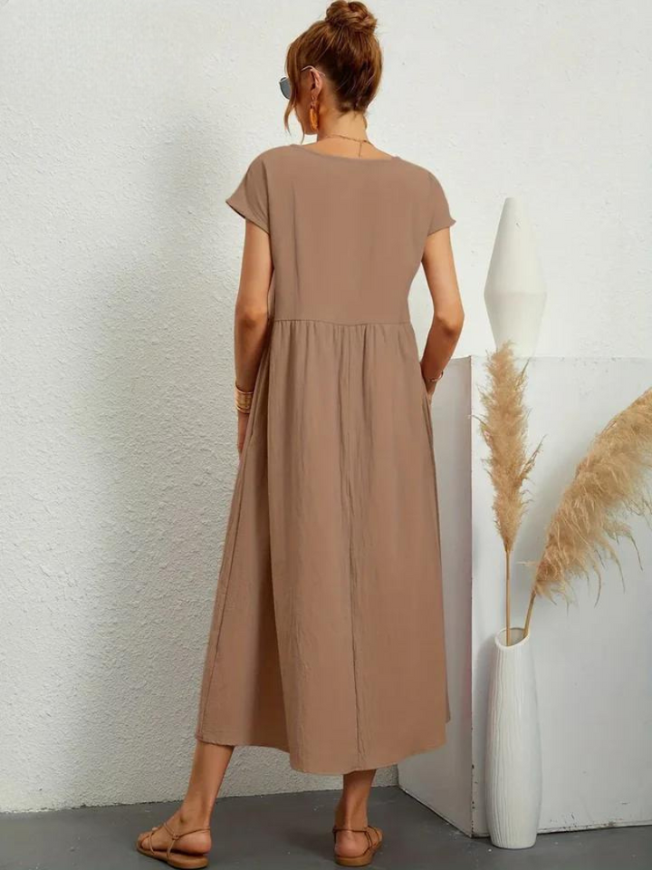 Marcia | Robe d'été en tissu premium au style flottant