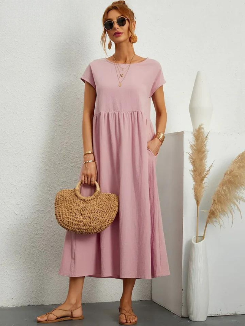 Marcia | Robe d'été en tissu premium au style flottant