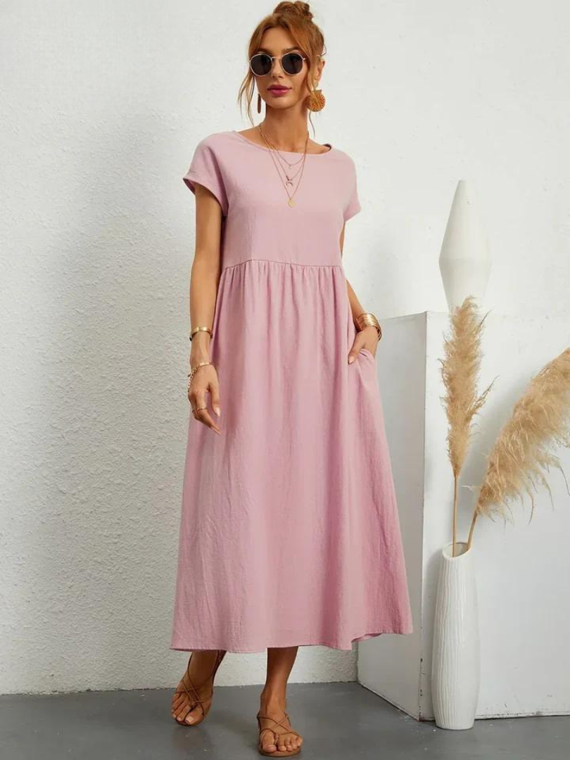 Marcia | Robe d'été en tissu premium au style flottant