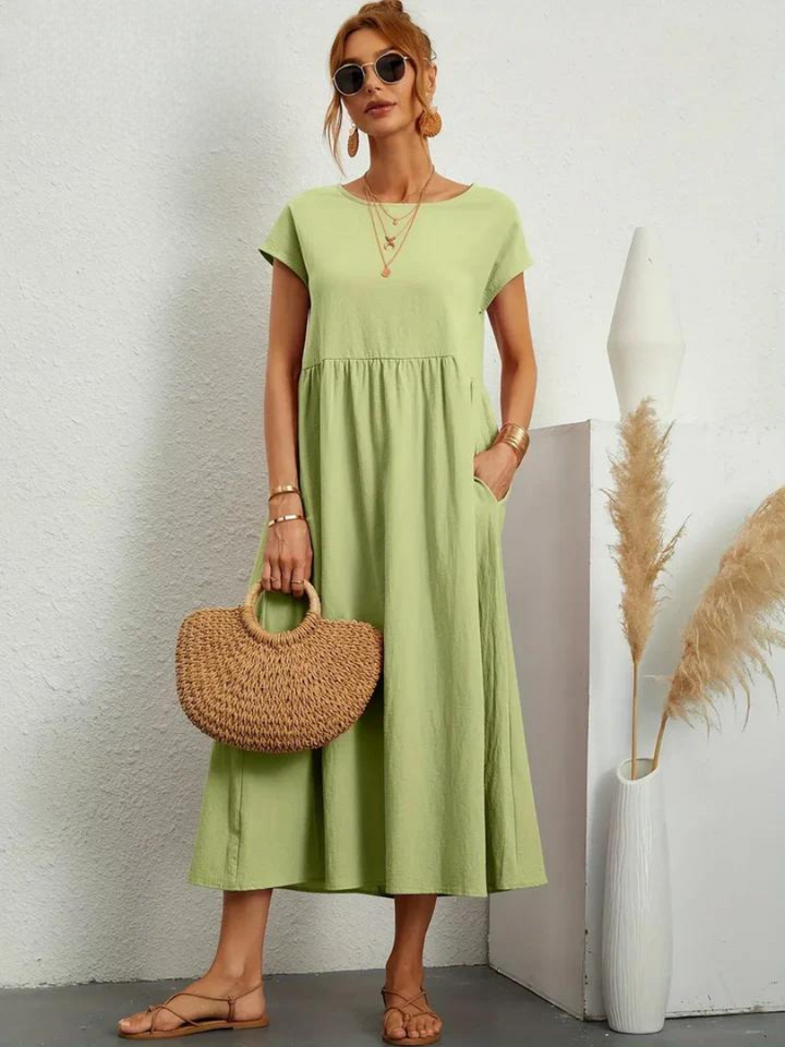 Marcia | Robe d'été en tissu premium au style flottant
