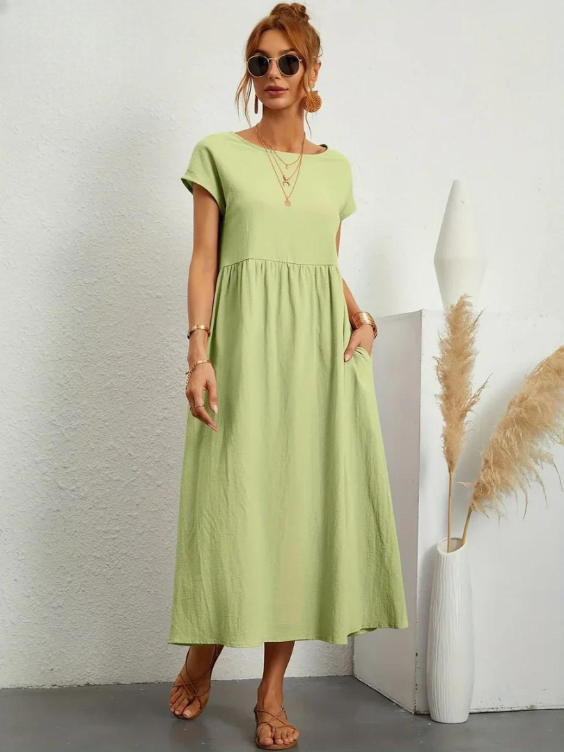 Marcia | Robe d'été en tissu premium au style flottant