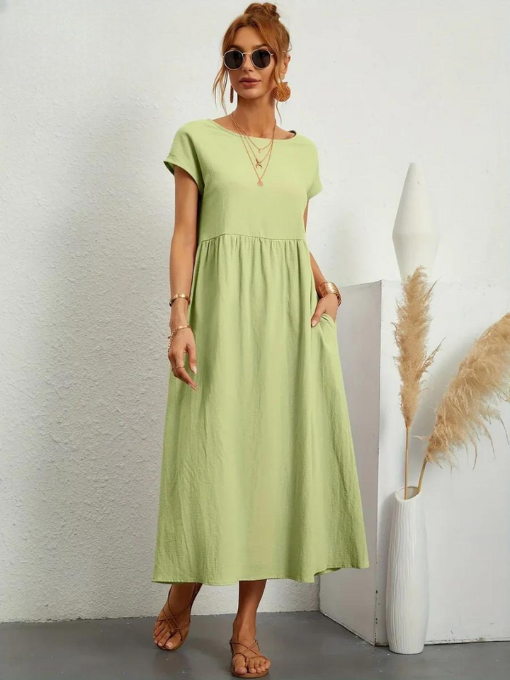 Marcia | Robe d'été en tissu premium au style flottant