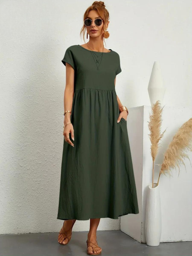 Marcia | Robe d'été en tissu premium au style flottant