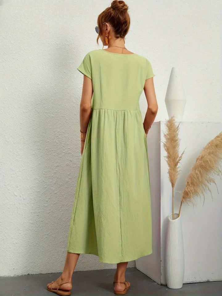 Marcia | Robe d'été en tissu premium au style flottant