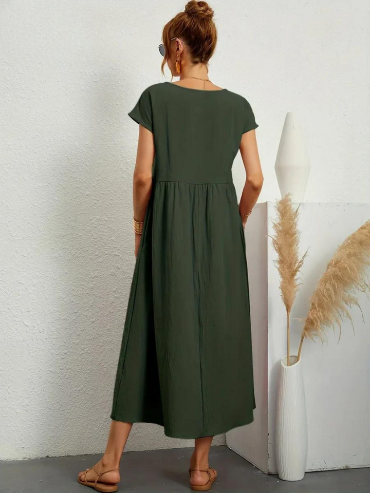 Marcia | Robe d'été en tissu premium au style flottant