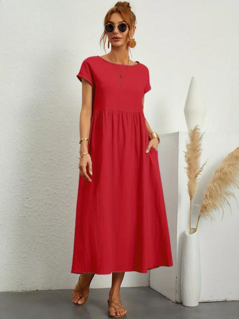 Marcia | Robe d'été en tissu premium au style flottant