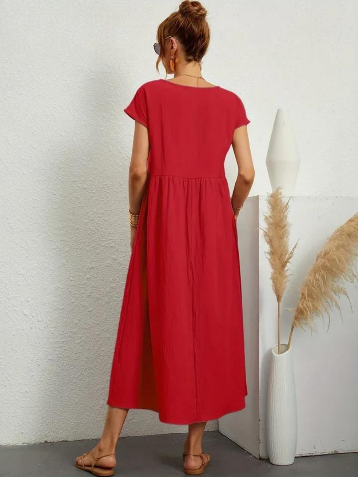 Marcia | Robe d'été en tissu premium au style flottant