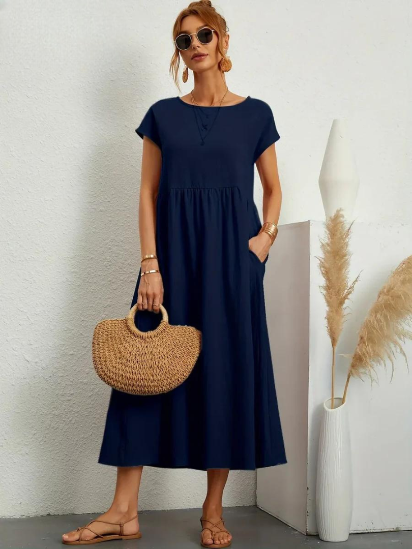 Marcia | Robe d'été en tissu premium au style flottant
