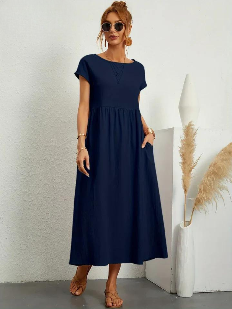 Marcia | Robe d'été en tissu premium au style flottant