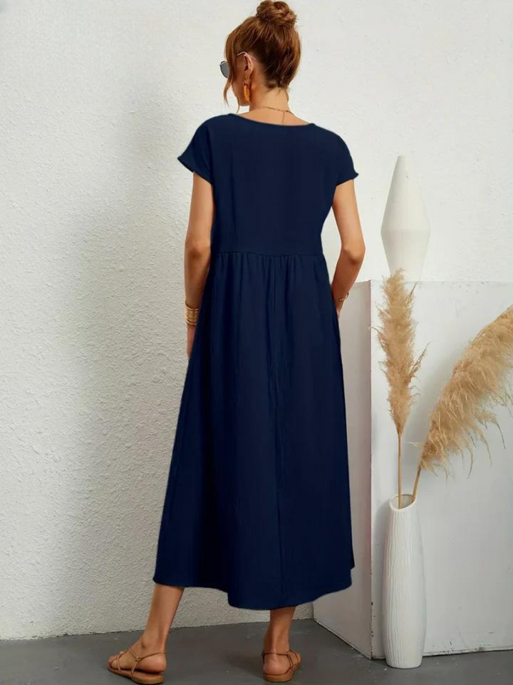 Marcia | Robe d'été en tissu premium au style flottant