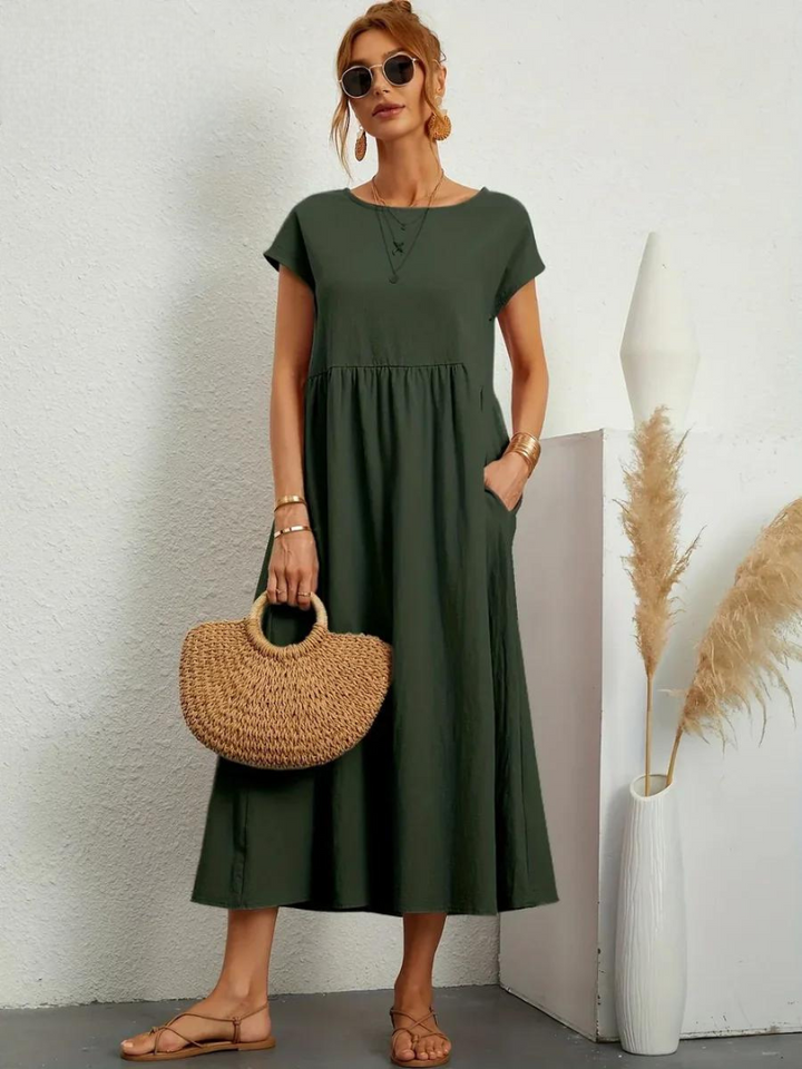 Marcia | Robe d'été en tissu premium au style flottant