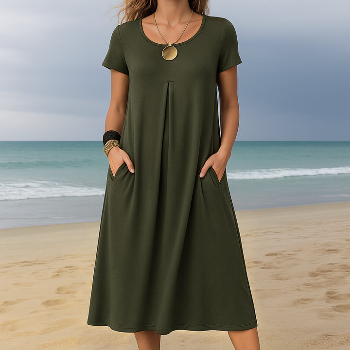 Krystyna | robe confortable avec poches pour les jours d'été