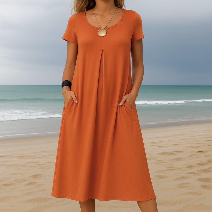 Krystyna | robe confortable avec poches pour les jours d'été