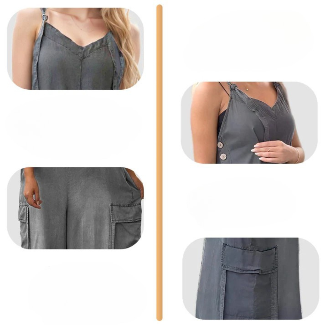 Lidka | Combinaison ample avec jambes larges et poches pour femmes