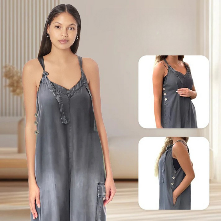 Lidka | Combinaison ample avec jambes larges et poches pour femmes
