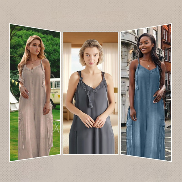 Lidka | Combinaison ample avec jambes larges et poches pour femmes