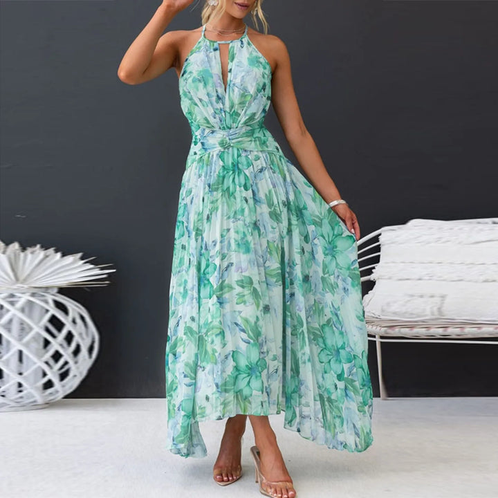 Élégance Tropicale – Robe Maxi