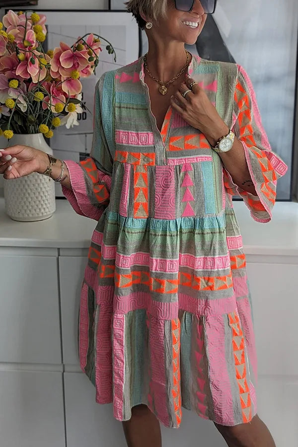 Juliane – Robe Boho à Jupe Évasée