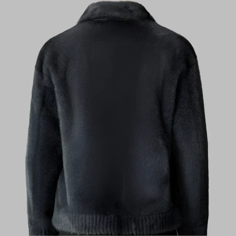 ROSSI ROMA | Manteau Court de Luxe en Fourrure de Visons