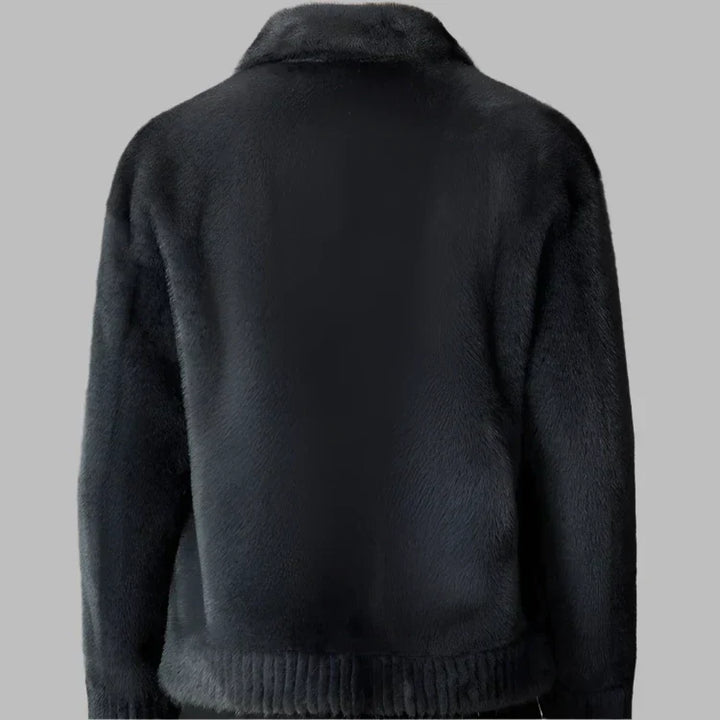 ROSSI ROMA | Manteau Court de Luxe en Fourrure de Visons