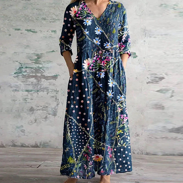 Brygida | Robe d'été élégante et de haute qualité avec motif floral