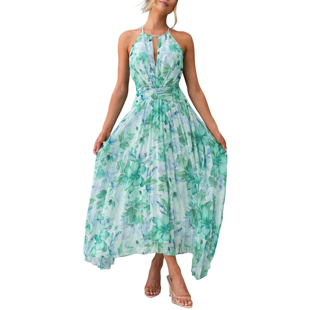Élégance Tropicale – Robe Maxi