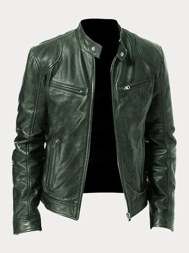 ROSSI ROMA™ | Veste en cuir décontractée